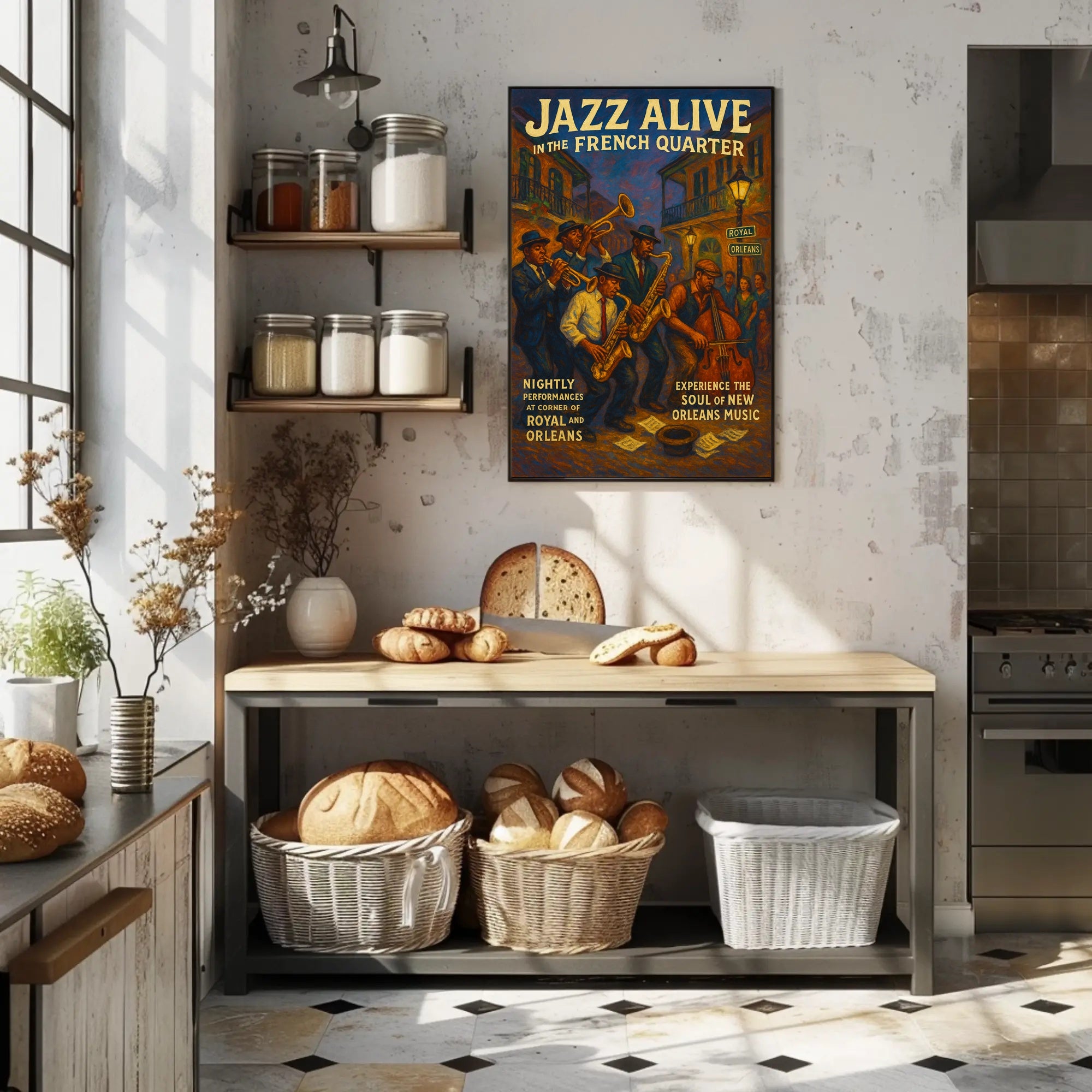 Jazz Performance in New Orleans Music or Concert Poster