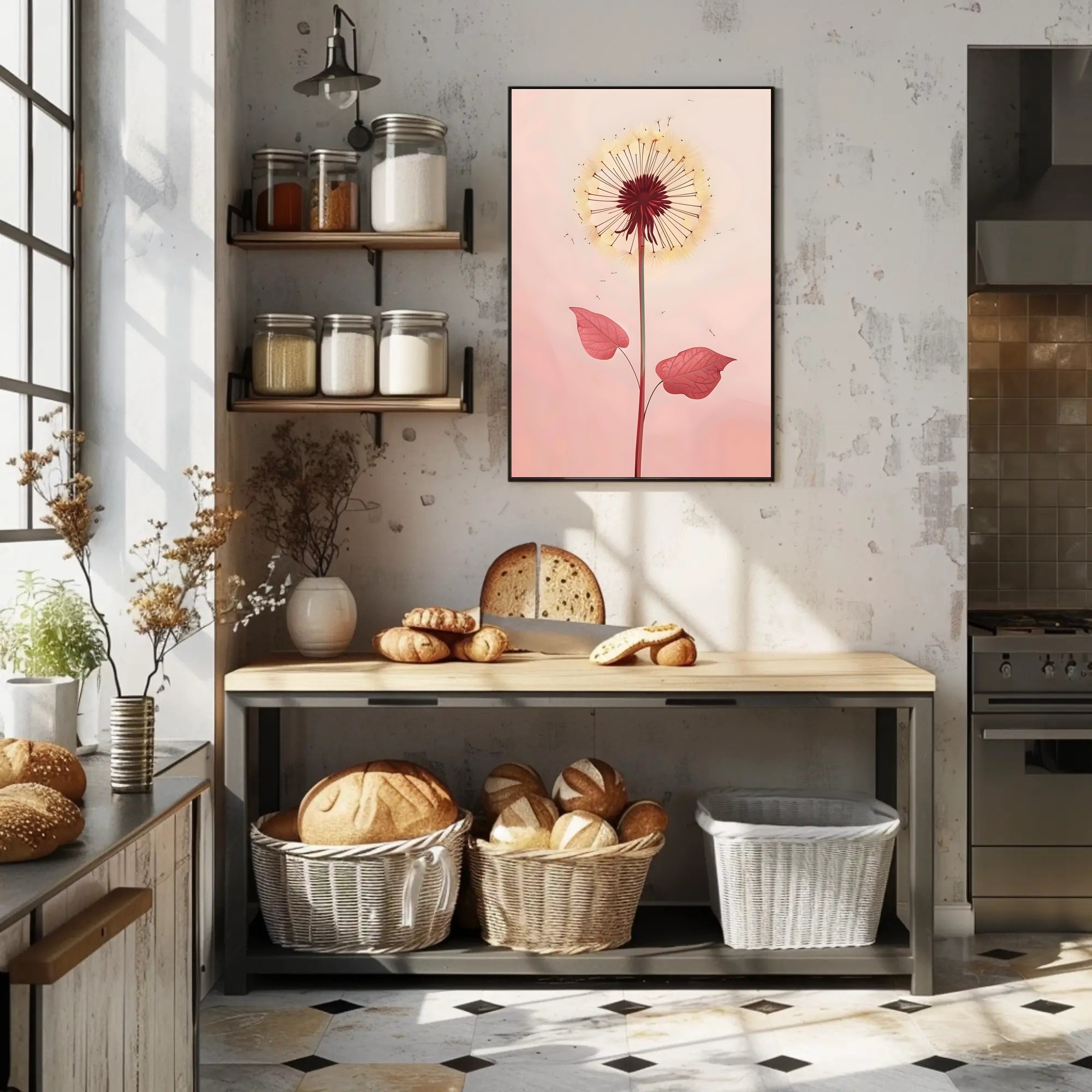 Dandelion Botanical Poster Wall Art Print