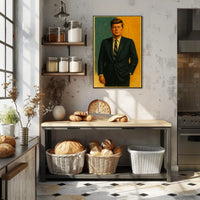 Mid-20th Century John F Kennedy Classic Portrait Poster