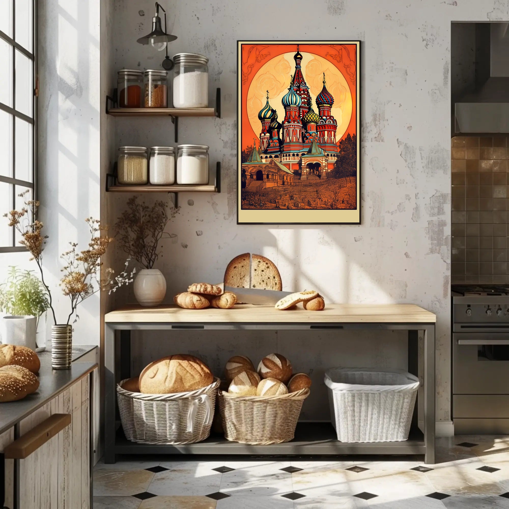 Vibrant Russian Architecture Poster