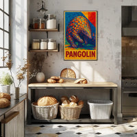Vibrant Pangolin Poster