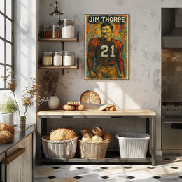Jim Thorpe Legendary Athlete Poster
