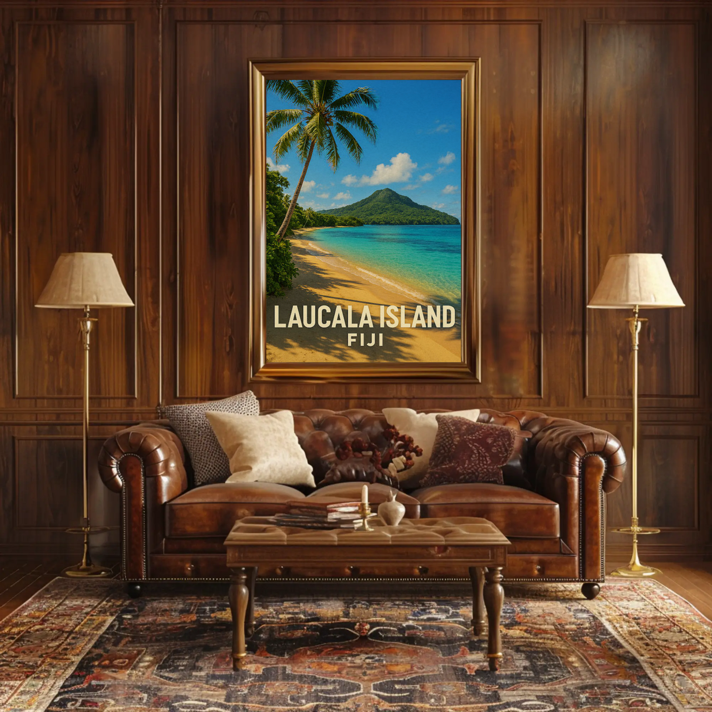 Laucala Island Fiji Scenic Tropical Beach Coast Poster