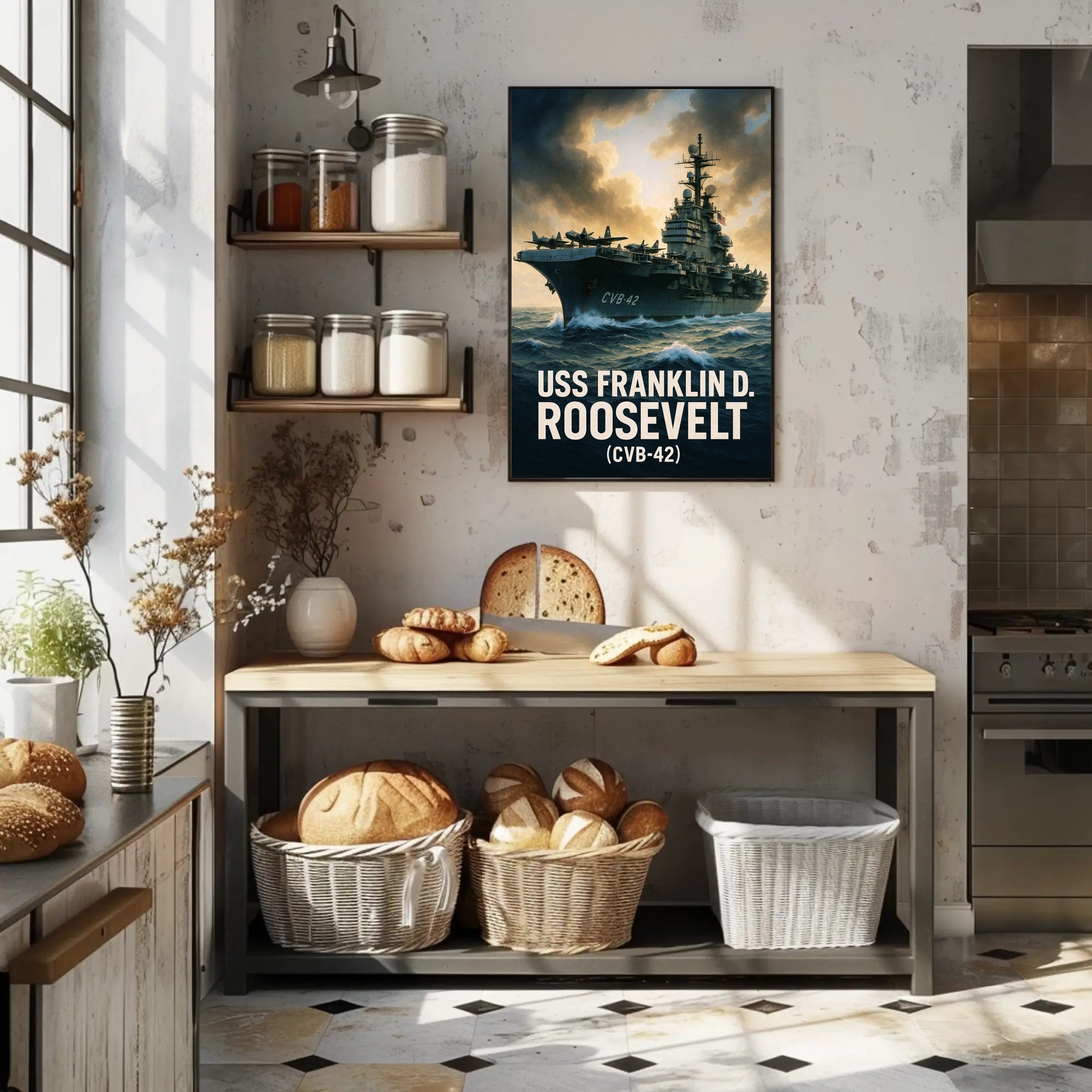 USS Franklin D. Roosevelt (CVB-42) Poster PosterGoat
