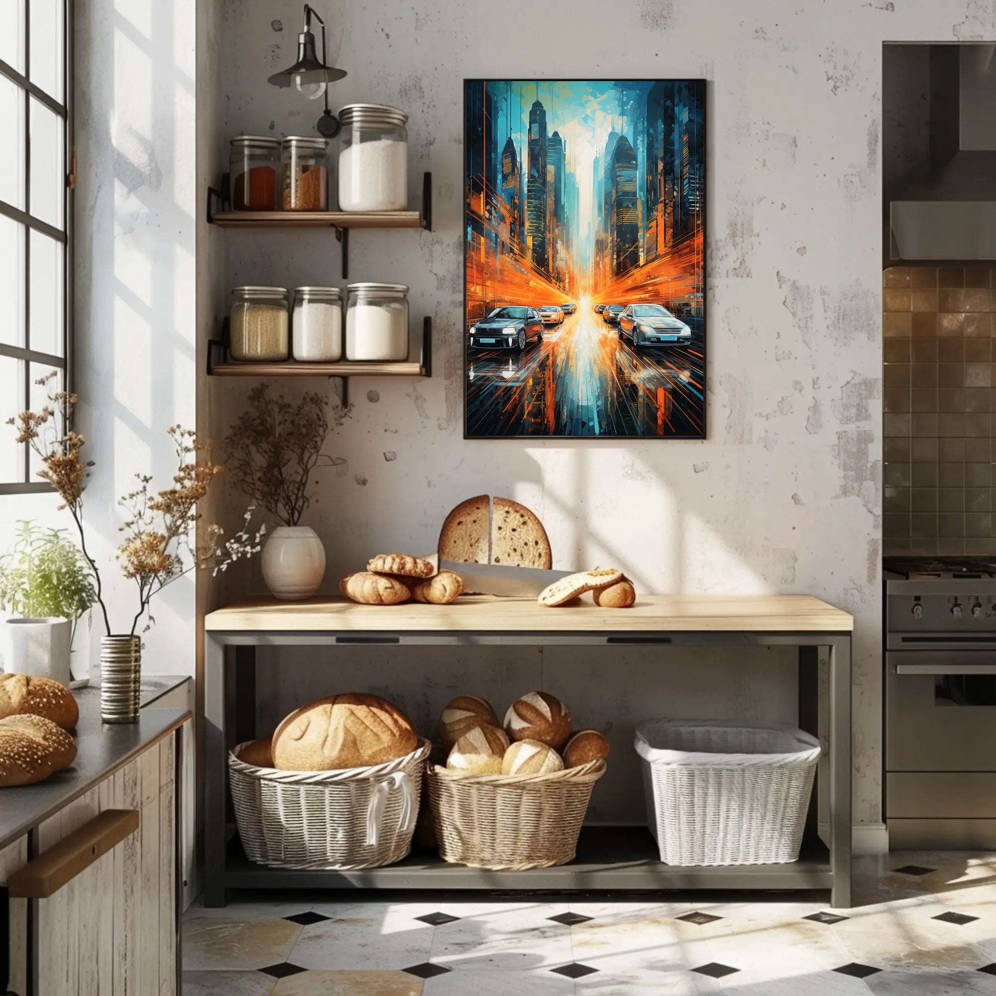 Futuristic Cityscape Poster