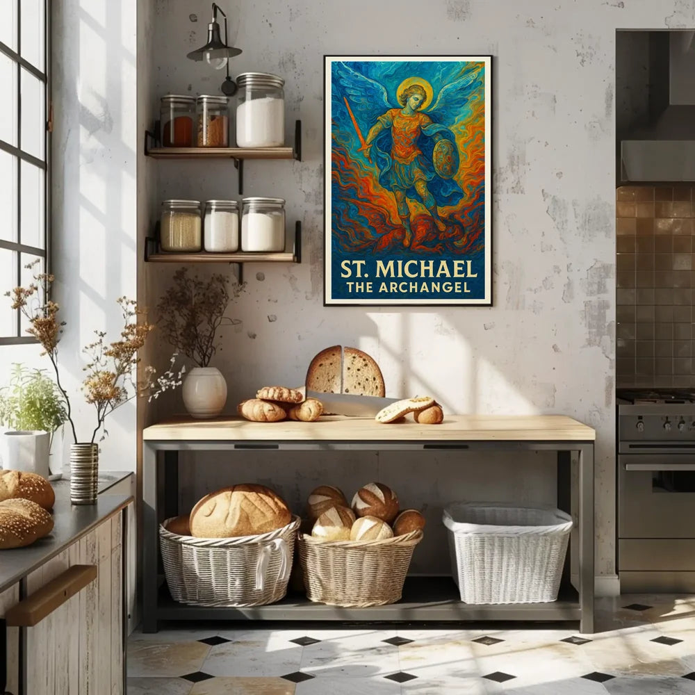St. Michael the Archangel Spiritual Art Poster