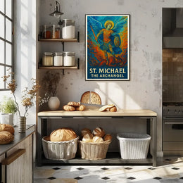 St. Michael the Archangel Spiritual Art Poster