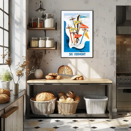 Ski Vermont Adventure Poster