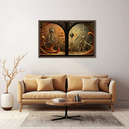 Surreal Alien Landscapes Futuristic Sci-Fi Poster