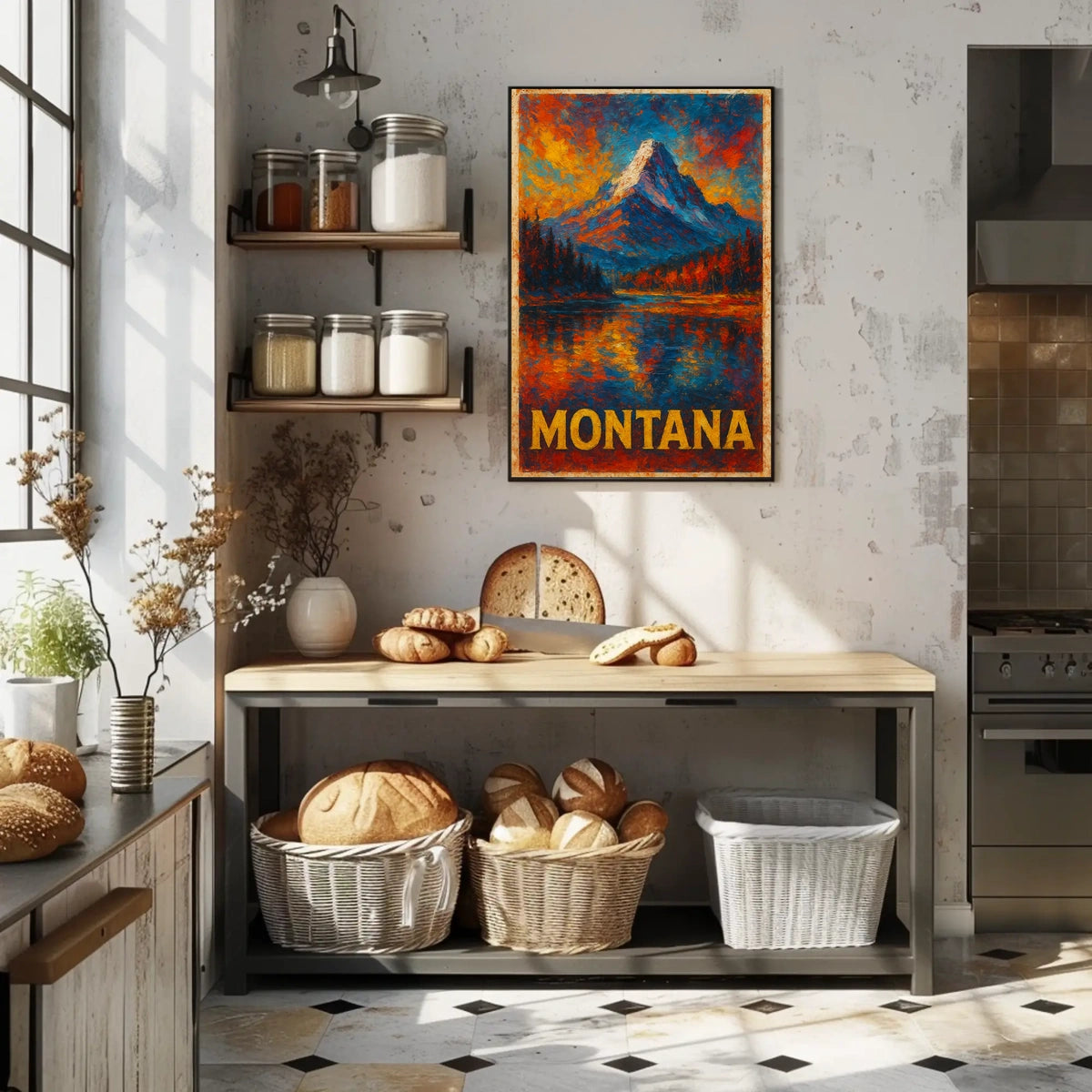 Montana Landscape Wanderlust Decor Poster