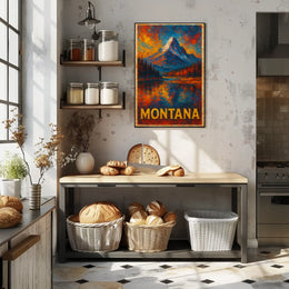 Montana Landscape Wanderlust Decor Poster