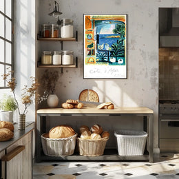 Côte DAzur Artistic Impression Poster