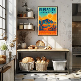 El Paso, TX Sun City Poster