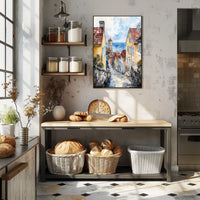 Sweden Visby Coastal Town Seaside Landscape Poster