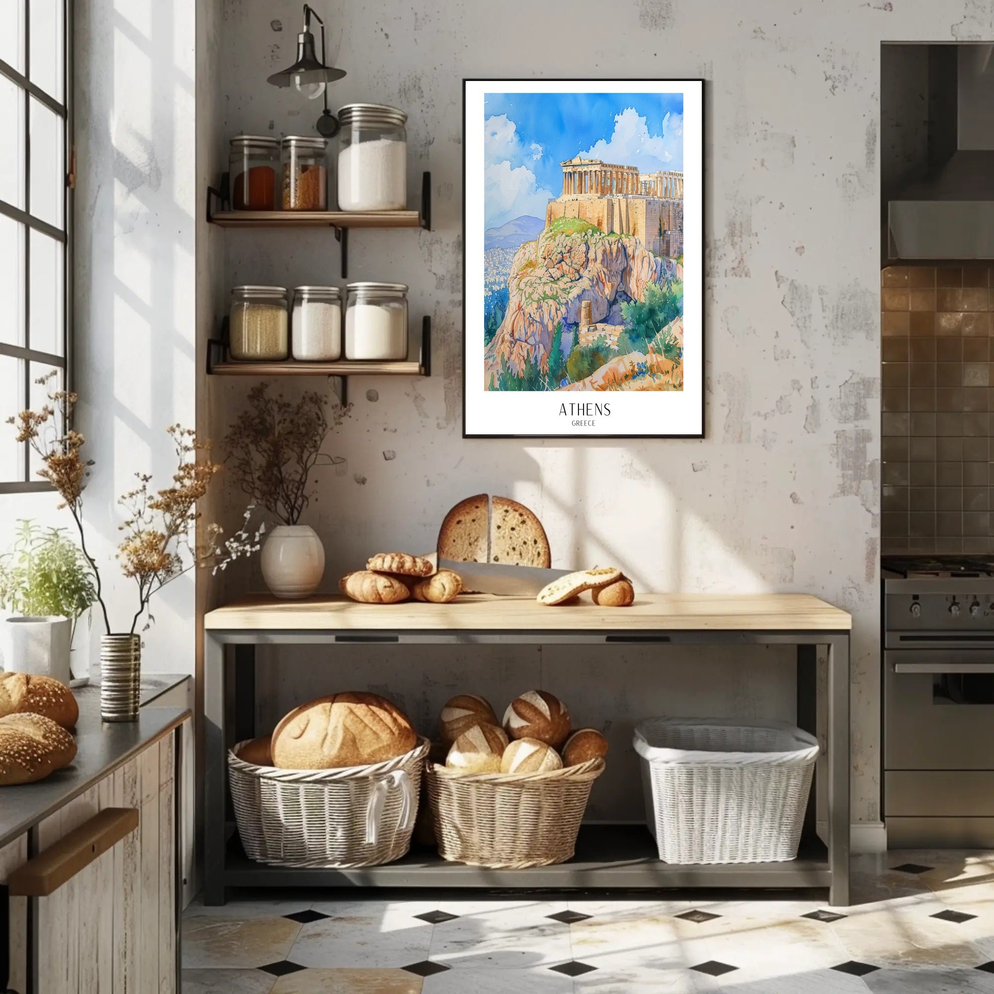 Majestic Parthenon in Athens Greece Travel Poster PosterGoat
