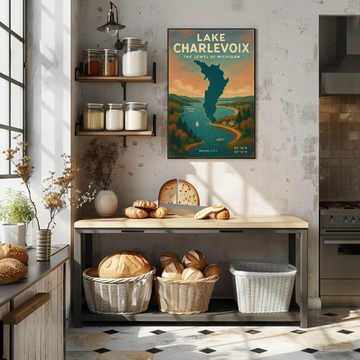 Lake Charlevoix Travel Poster