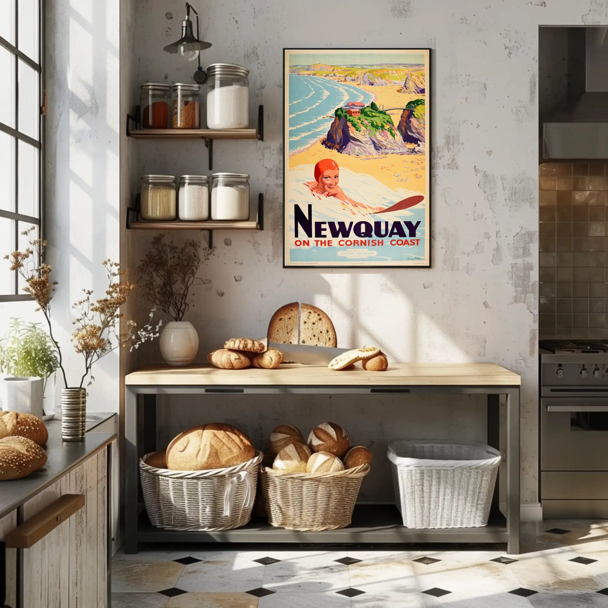 Newquay On The Cornish Coast Poster