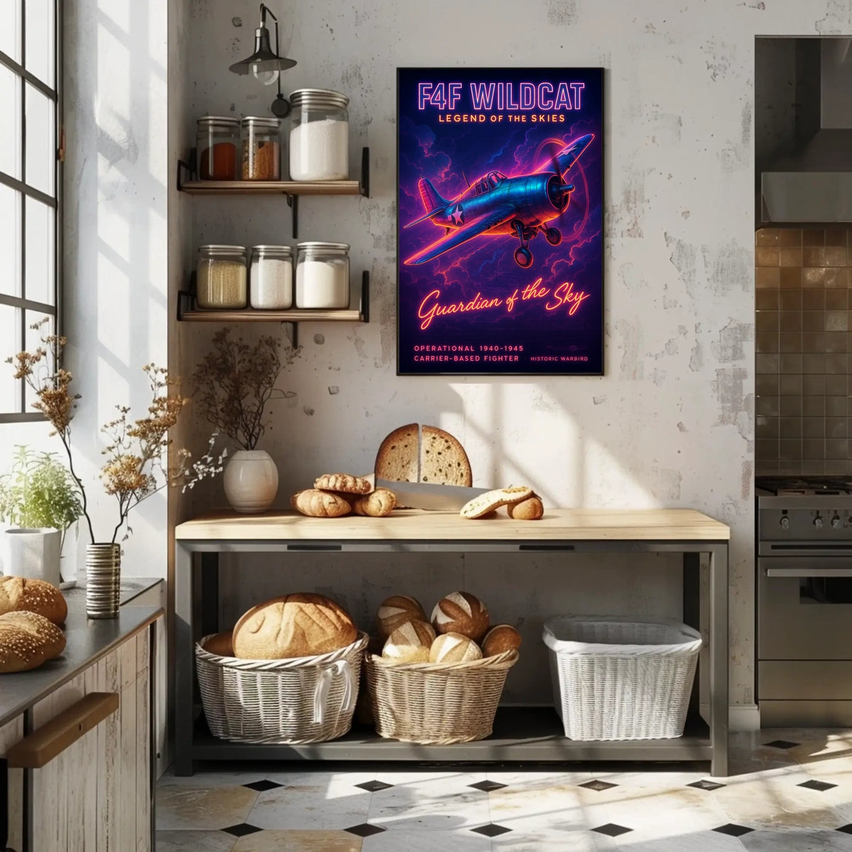 F4F Wildcat Legend of the Skies Poster