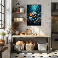 Clownfish In The Deep Poster PosterGoat