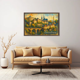 Luxembourg Cityscape Wanderlust Photography Realism Poster