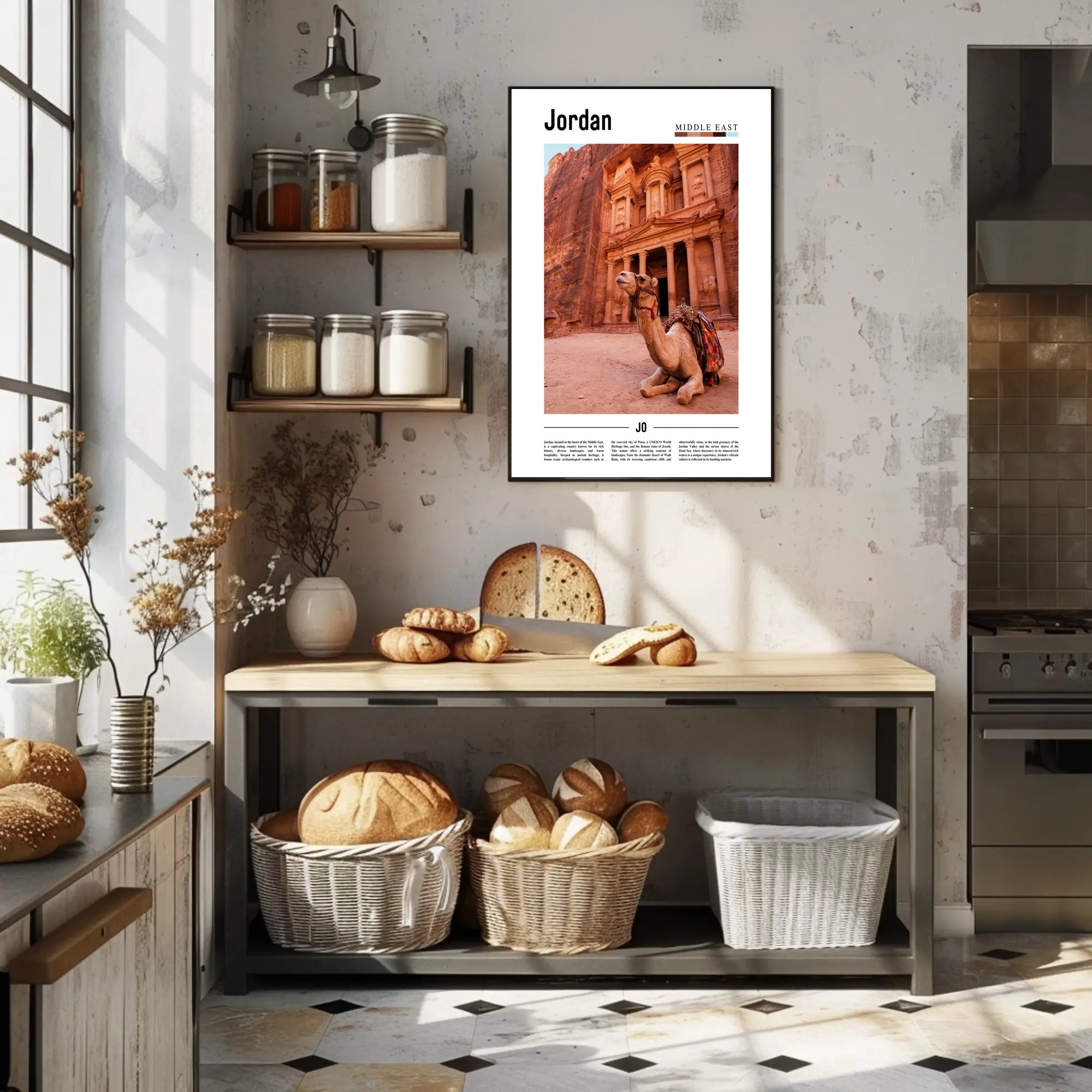 Jordan's Rich Heritage Adventure Travel Poster PosterGoat