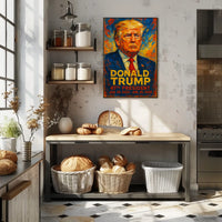 Donald Trump Guardian Liberty Patriot Impressionism Poster