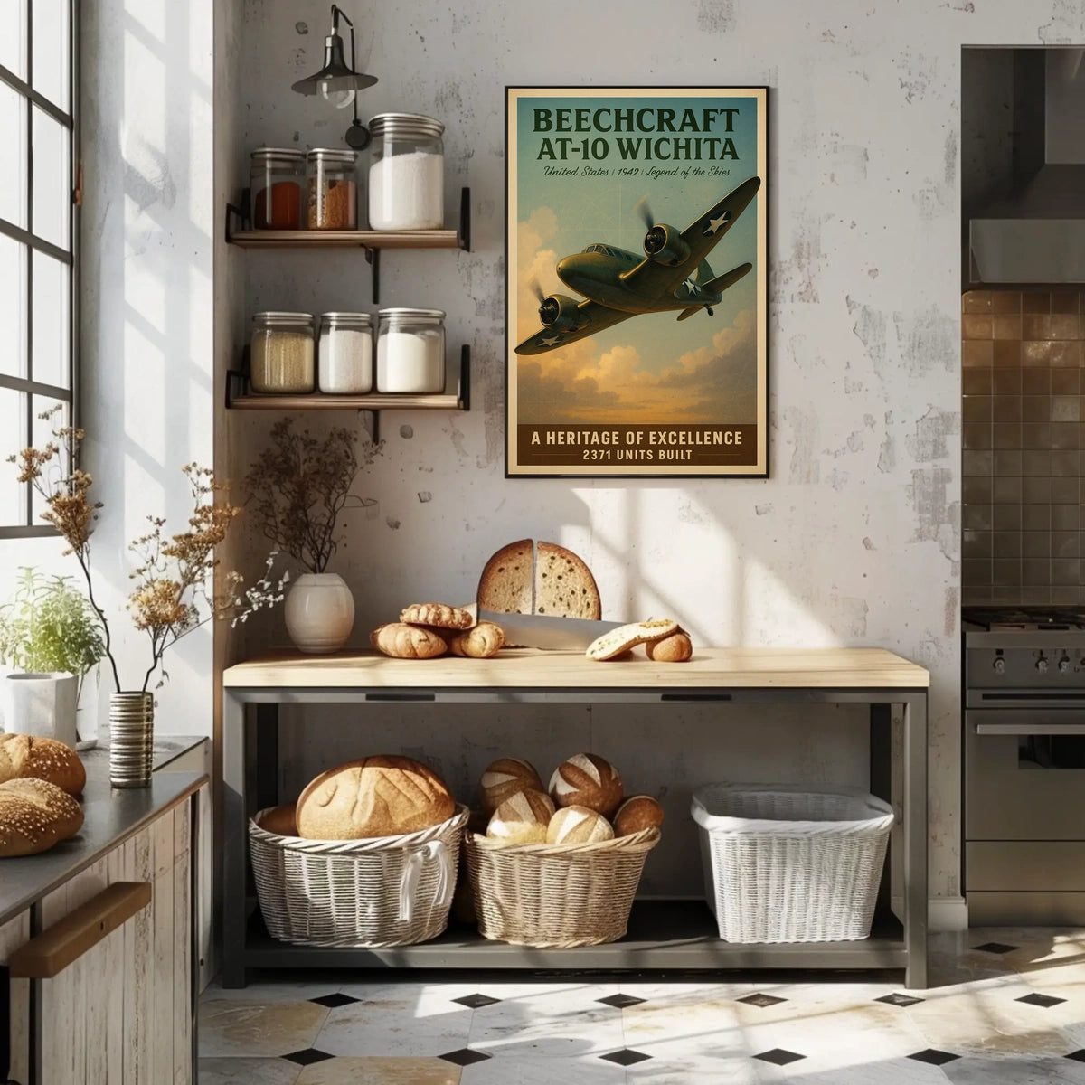 Beechcraft AT-10 Wichita Legend of the Skies Poster