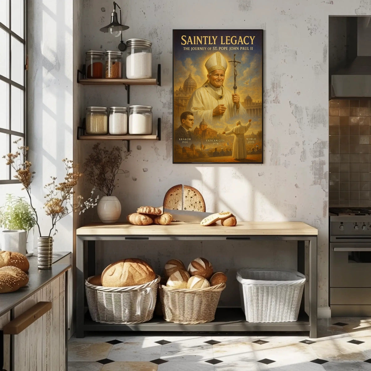Saintly Legacy The Journey of St. Pope John Paul II Poster