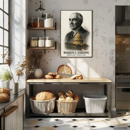 Warren G. Harding 29th President of the United States Reflections Poster