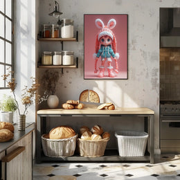 Cozy Winter Cute Character Pop Culture Poster PosterGoat