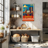 Columbus, Ohio Skyline Poster