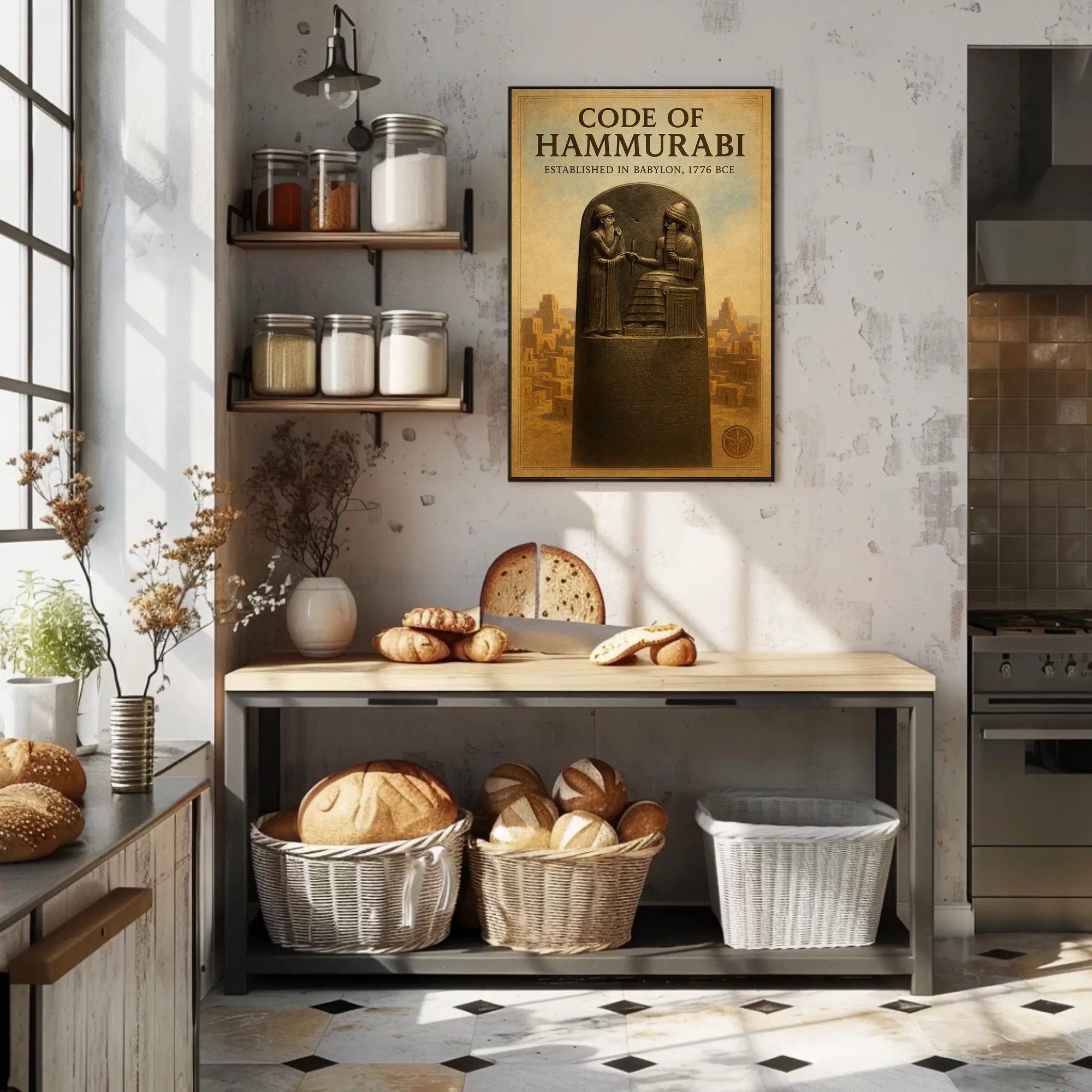 Code of Hammurabi Wall Art Print Decor PosterGoat