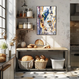 Austria Salzburg Old Town with Fortress Poster