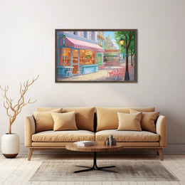 Charming Café Scene Poster