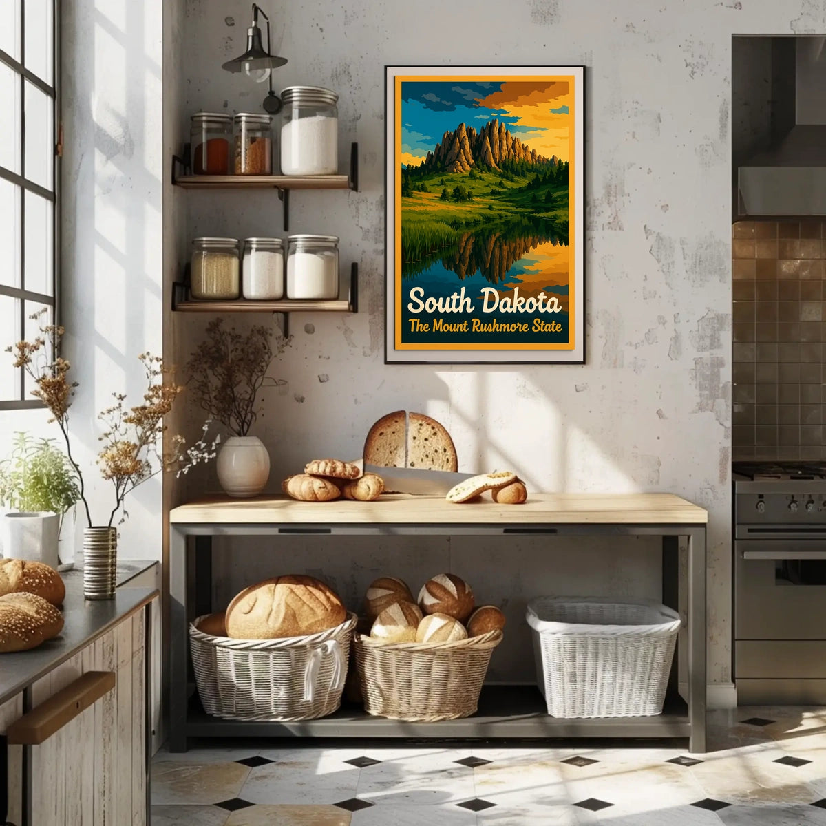 South Dakota The Mount Rushmore State Poster