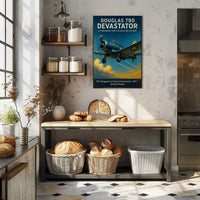 Douglas Devastator Poster Vintage Aviation Print