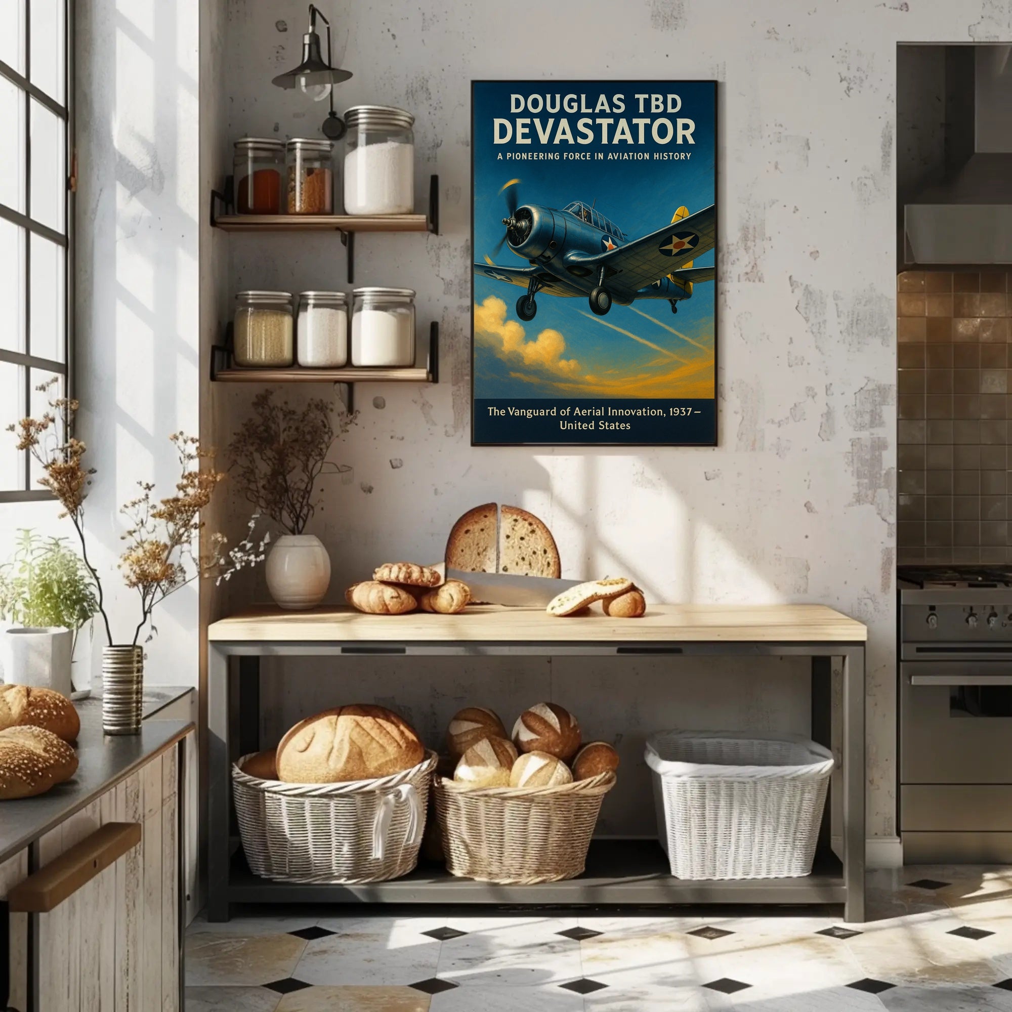 Douglas Devastator Poster Vintage Aviation Print