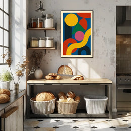 Abstract Geometric Composition Poster