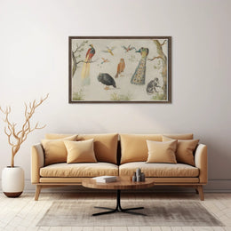 Exotic Wildlife in Vintage Illustration Animal Poster