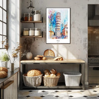 Leaning Tower of Pisa Poster