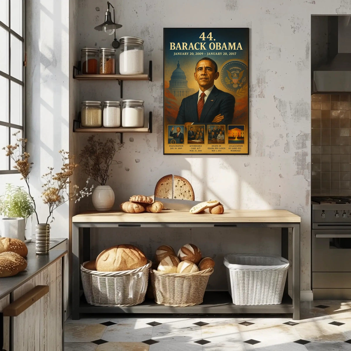 Barack Obama 44th President Historical or Presidential Poster