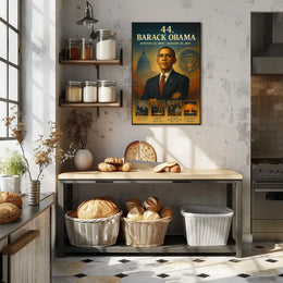 Barack Obama 44th President Historical or Presidential Poster