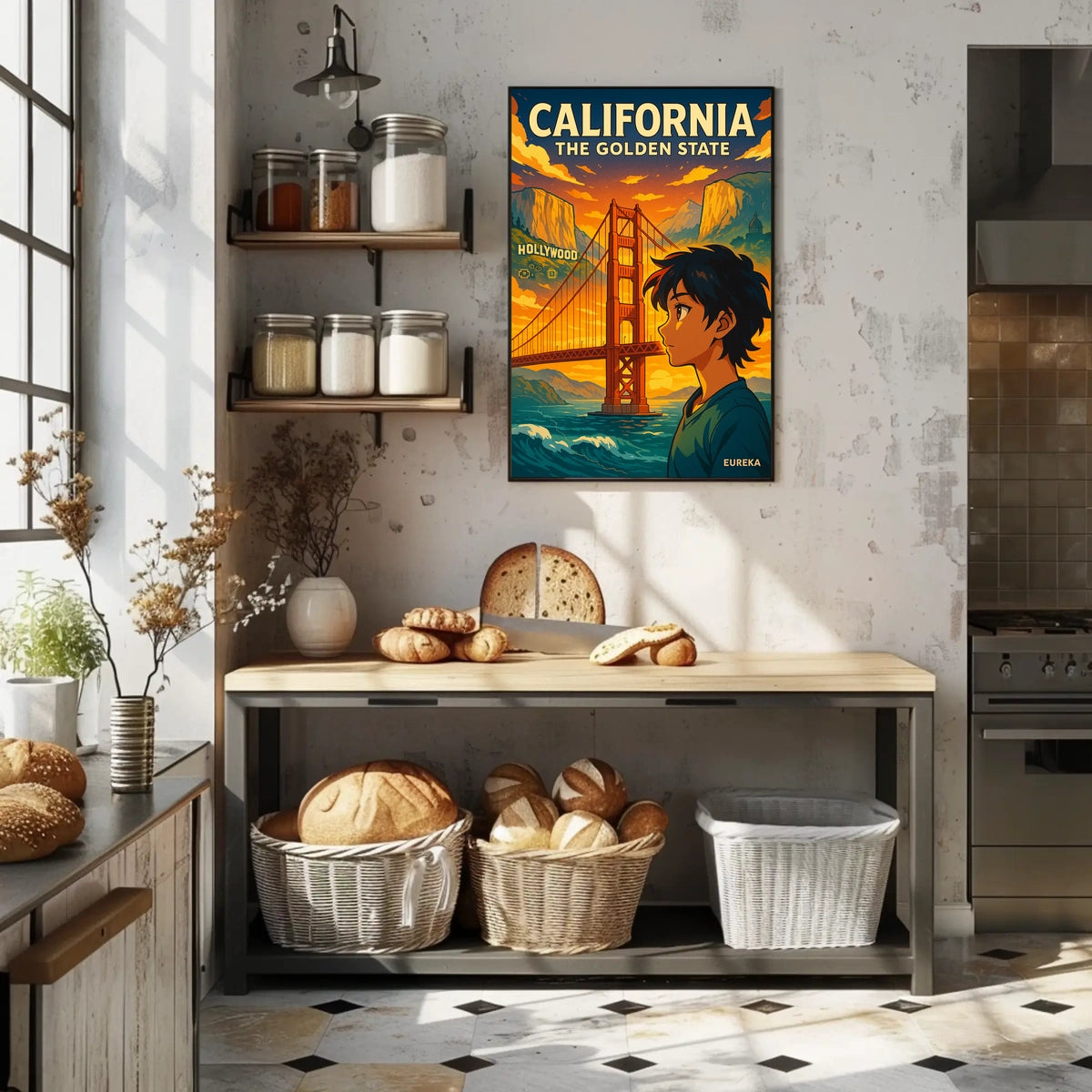 California The Golden State Poster