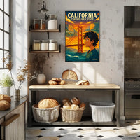 California The Golden State Poster