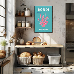 BONDI BEACH AUSTRALIA Tropical Vibes Travel Poster PosterGoat
