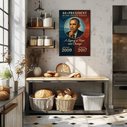 Barack Obama Iconic Portrait Poster in Historical or Presidential Poster