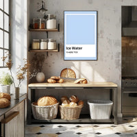 Minimalist Ice Water Color Swatch Art Poster PosterGoat