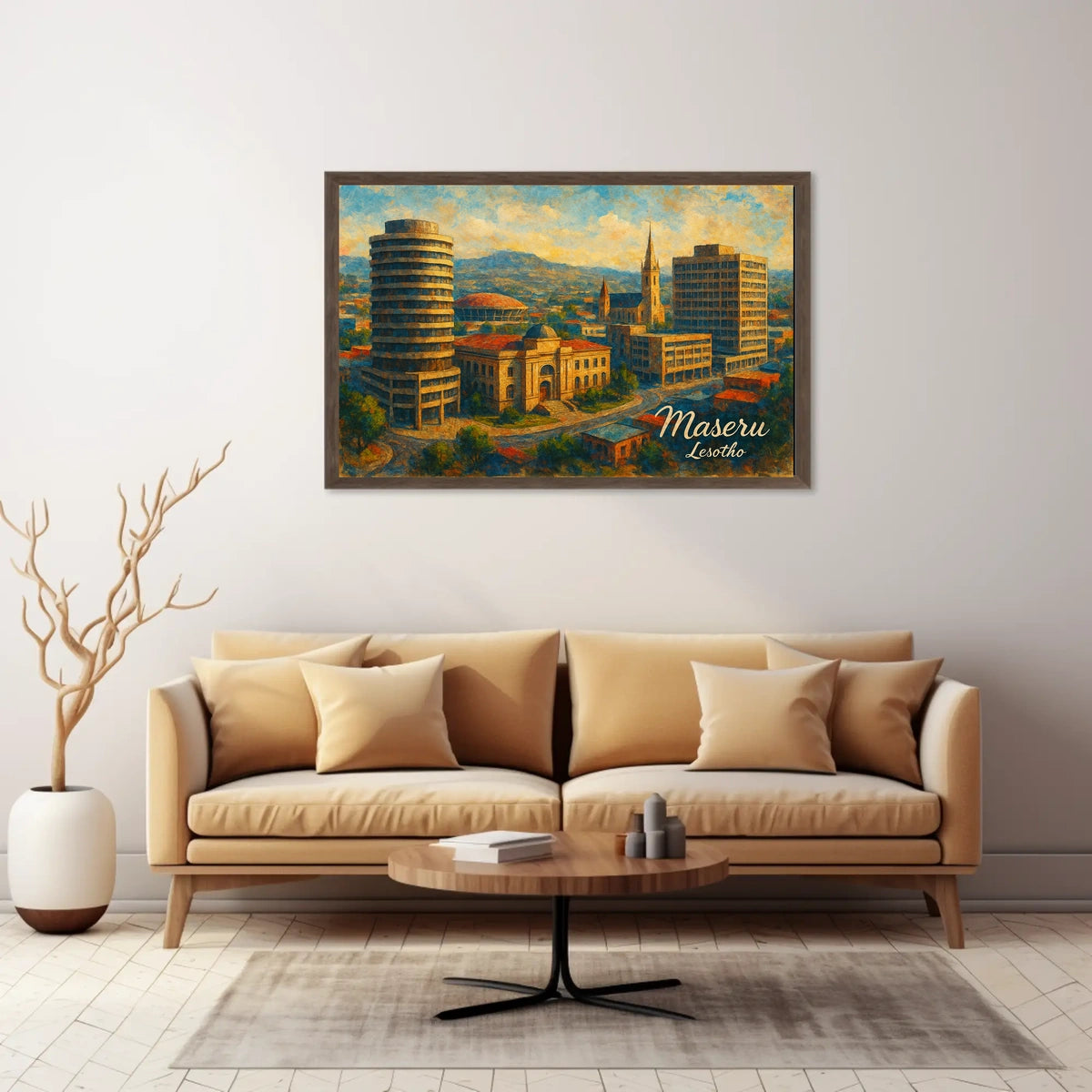 Maseru Cityscape Wanderlust Photography Realism Poster