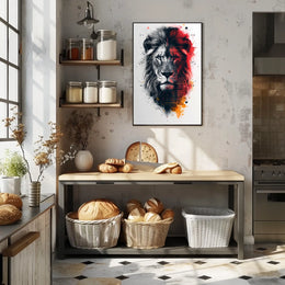 Majestic Lion Art Poster