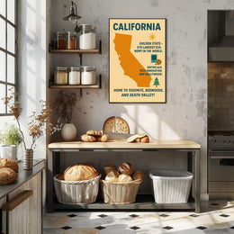 California The Golden State Poster PosterGoat